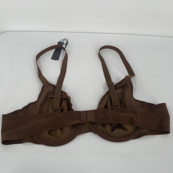 Skims Sheer Fits Everybody Unlined Underwire Bra Smokey Quartz 38A NWT - Picture 3 of 5
